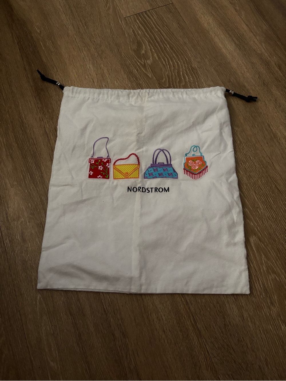 Rare Nordstrom Luxury Embroidered Designer Handbags Reusable Dustbag c15